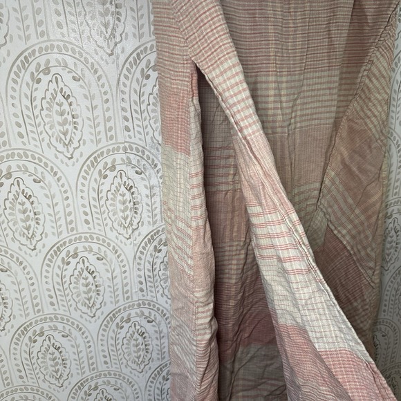 J. Jill PureJill Womens Size Large Cream Plaid Lagenlook Asymmetrical Dress - Picture 5 of 11